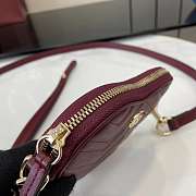 GUCCI | GG Marmont mini bag in Rosso Ancora red leather - 3