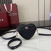 GUCCI | GG Marmont mini bag in Black leather - 1