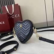 GUCCI | GG Marmont mini bag in Black leather - 6