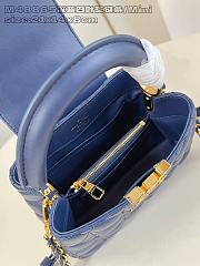 LOUIS VUITTON | Mini Capucines Taurillon Dark Blue Clover Chain - 5