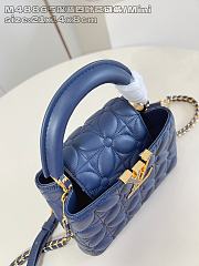 LOUIS VUITTON | Mini Capucines Taurillon Dark Blue Clover Chain - 4