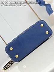 LOUIS VUITTON | Mini Capucines Taurillon Dark Blue Clover Chain - 2