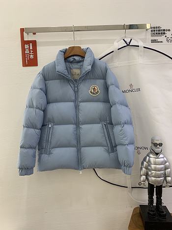 MONCLER | CITALA Short Down Jacket with Nylon Lining and Stand-Collar Quilted In Blue