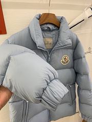 MONCLER | CITALA Short Down Jacket with Nylon Lining and Stand-Collar Quilted In Blue - 6