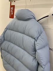 MONCLER | CITALA Short Down Jacket with Nylon Lining and Stand-Collar Quilted In Blue - 4