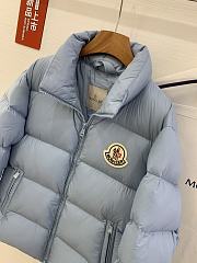 MONCLER | CITALA Short Down Jacket with Nylon Lining and Stand-Collar Quilted In Blue - 2