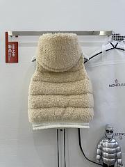 MONCLER | Classic Teddy Hooded Casual Down Vest In Beige - 3