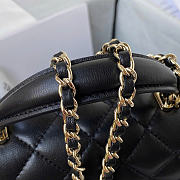 CHANEL | Mini Flap Bag With Top Handle (Black) - 3