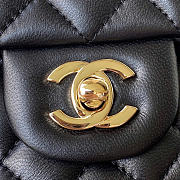 CHANEL | Mini Flap Bag With Top Handle (Black) - 2