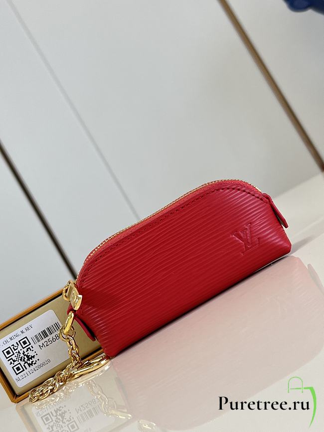 LOUIS VUTTON | Cosmetic Lipstick Pouch In Red - 1