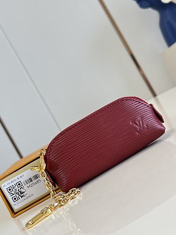 LOUIS VUTTON | Cosmetic Lipstick Pouch In Dark Red