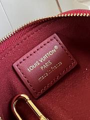 LOUIS VUTTON | Cosmetic Lipstick Pouch In Dark Red - 3