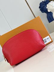 LOUIS VUITTON | Cosmetic Pouch PM Rouge Louis - 1