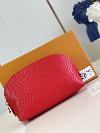 LOUIS VUITTON | Cosmetic Pouch PM Rouge Louis