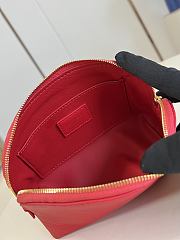 LOUIS VUITTON | Cosmetic Pouch PM Rouge Louis - 6