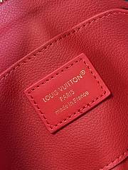 LOUIS VUITTON | Cosmetic Pouch PM Rouge Louis - 5