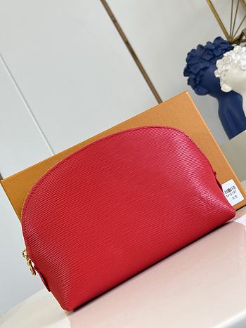 LOUIS VUITTON | Cosmetic Pouch MM Rouge Louis