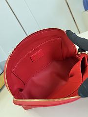 LOUIS VUITTON | Cosmetic Pouch MM Rouge Louis - 6