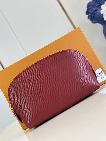 LOUIS VUITTON | Cosmetic Pouch PM Dark Red