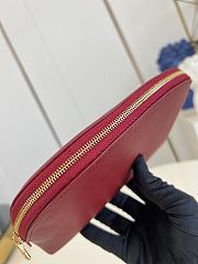 LOUIS VUITTON | Cosmetic Pouch MM Dark Red - 4