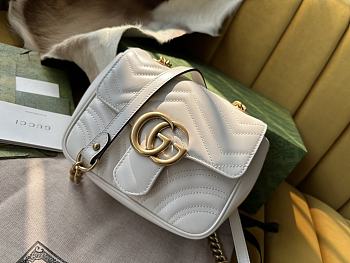 GUCCI | GG Marmont Mini Shoulder Bag White
