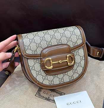 GUCCI | Mini Horsebit 1955 Shoulder Bag Brown 