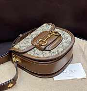 GUCCI | Mini Horsebit 1955 Shoulder Bag Brown  - 5