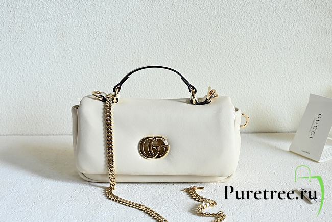 GUCCI | GG Milano small top handle bag In White - 1