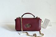 GUCCI | GG Milano small top handle bag In Burgundy - 1