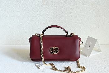 GUCCI | GG Milano small top handle bag In Burgundy