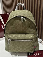 GUCCI | GG canvas medium backpack in green - 1