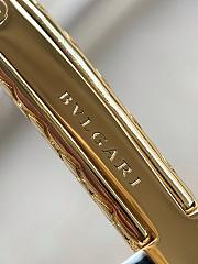BVLGARI | Serpentine mini tote bag in white Metropolitan calf leather - 6