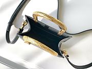 BVLGARI | Serpentine mini tote bag in black Metropolitan calf leather - 2