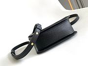 BVLGARI | Serpentine mini tote bag in black Metropolitan calf leather - 3