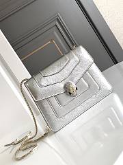 BVLGARI | Serpenti Forever Bolso Bandolera In Silver - 1