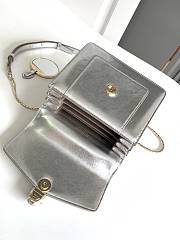 BVLGARI | Serpenti Forever small top handle bag in silver - 4