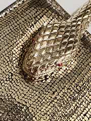 BVLGARI | Serpentine mini tote bag in golden pony - 6