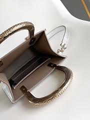 BVLGARI | Serpentine mini tote bag in silver - 5