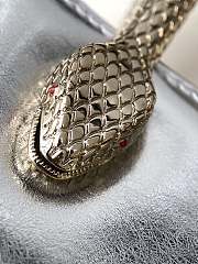 BVLGARI | Serpentine mini tote bag in silver - 4