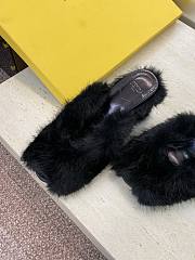 FENDI | Open-Toe Lounge Slippers Black - 5