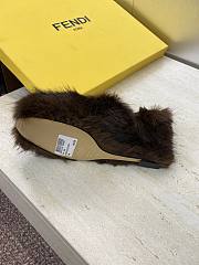FENDI | Open-Toe Lounge Slippers Brown - 5
