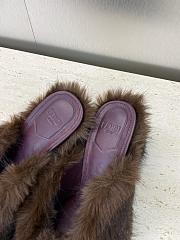 FENDI | Open-Toe Lounge Slippers Brown - 2