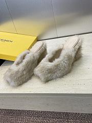 FENDI | Open-Toe Lounge Slippers White - 3