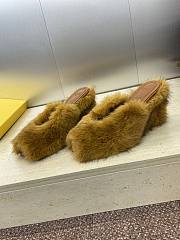 FENDI | Open-Toe Lounge Slippers Yellow - 4