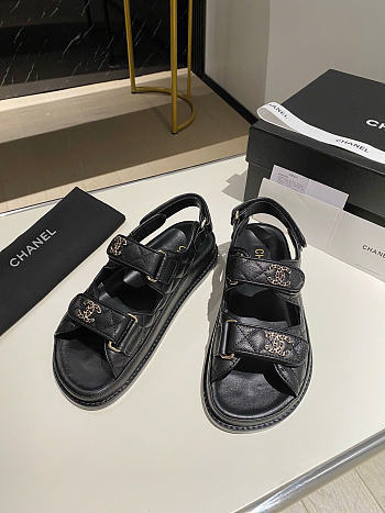 Chanel Sandals In Black