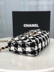 Chanel 19 Flap Bag Quilted Houndstooth Tweed - 5