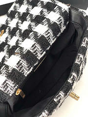Chanel 19 Flap Bag Quilted Houndstooth Tweed - 3