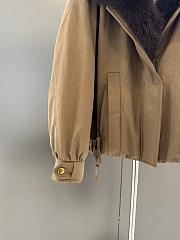 Maxmara fall/winter fur and goose down jacket in brown - 6