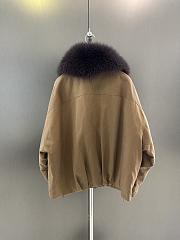 Maxmara fall/winter fur and goose down jacket in brown - 5