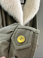 Maxmara fall/winter fur and goose down jacket in green - 2